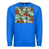True Royal serape cowhide and leopard with glitter Premium Sweatshirt - TumblerDesignByShophia