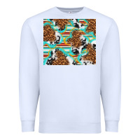 White serape cowhide and leopard with glitter Premium Sweatshirt - TumblerDesignByShophia