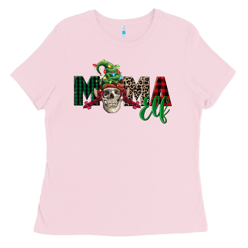Mama Elf Skull Ladies Tee by FaDigitalArtStudio | Teevron