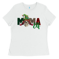 White Mama elf skull Ladies Tee - FaDigitalArtStudio