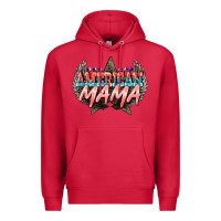 Cardinal American mama Mother's Day Premium Hoodie - HowdyJamesFarm
