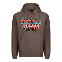 Coffee American mama Mother's Day Premium Hoodie - HowdyJamesFarm