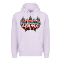 Lilac American mama Mother's Day Premium Hoodie - HowdyJamesFarm