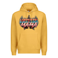 Mustard American mama Mother's Day Premium Hoodie - HowdyJamesFarm