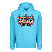 Ocean Blue American mama Mother's Day Premium Hoodie - HowdyJamesFarm