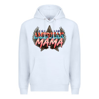 White American mama Mother's Day Premium Hoodie - HowdyJamesFarm