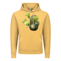 Vintage Mustard nylon hedgehog cactus Vintage Hoodie - LillyAllenDesigns