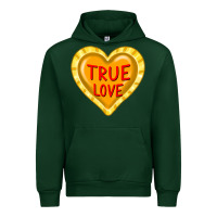 Forest Green valentine's day hearts Urban Hoodie - FaDigitalArtStudio
