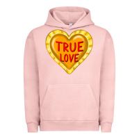Pigment Salmon valentine's day hearts Urban Hoodie - FaDigitalArtStudio