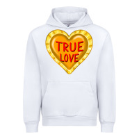 White valentine's day hearts Urban Hoodie - FaDigitalArtStudio