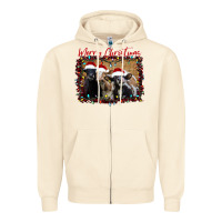 Sandshell Merry Christmas Cows Zipper Hoodie - Bettercallsaul