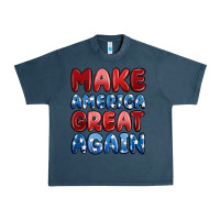Midnight Navy make america great again Urban Heavy Tee - MaliasSmallBusiness