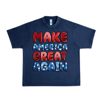 Navy make america great again Urban Heavy Tee - MaliasSmallBusiness
