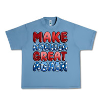 Pebble Blue make america great again Urban Heavy Tee - MaliasSmallBusiness