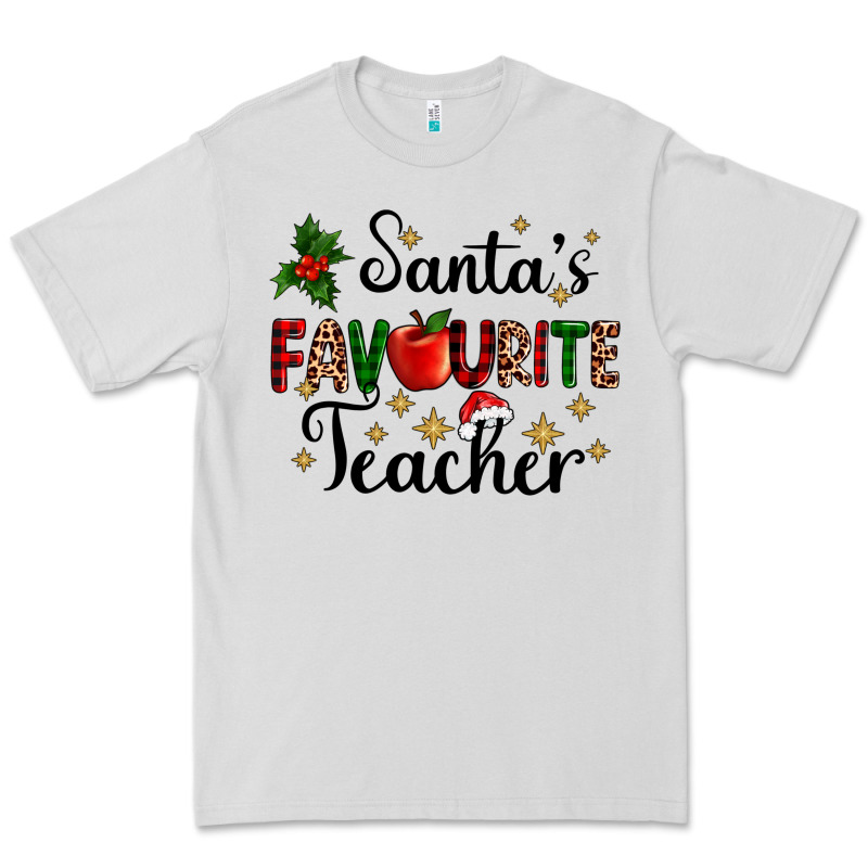 Santas Favourite Teacher Premium Tee by AdoDesignShop | Teevron