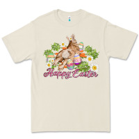 Bone easter bunny with carrots and daisy Premium Tee - AdoDesignShop