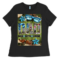 Black dad man myth legend air freshener Ladies Tee - HRA Design Shop