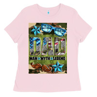 Bubblegum Pink dad man myth legend air freshener Ladies Tee - HRA Design Shop
