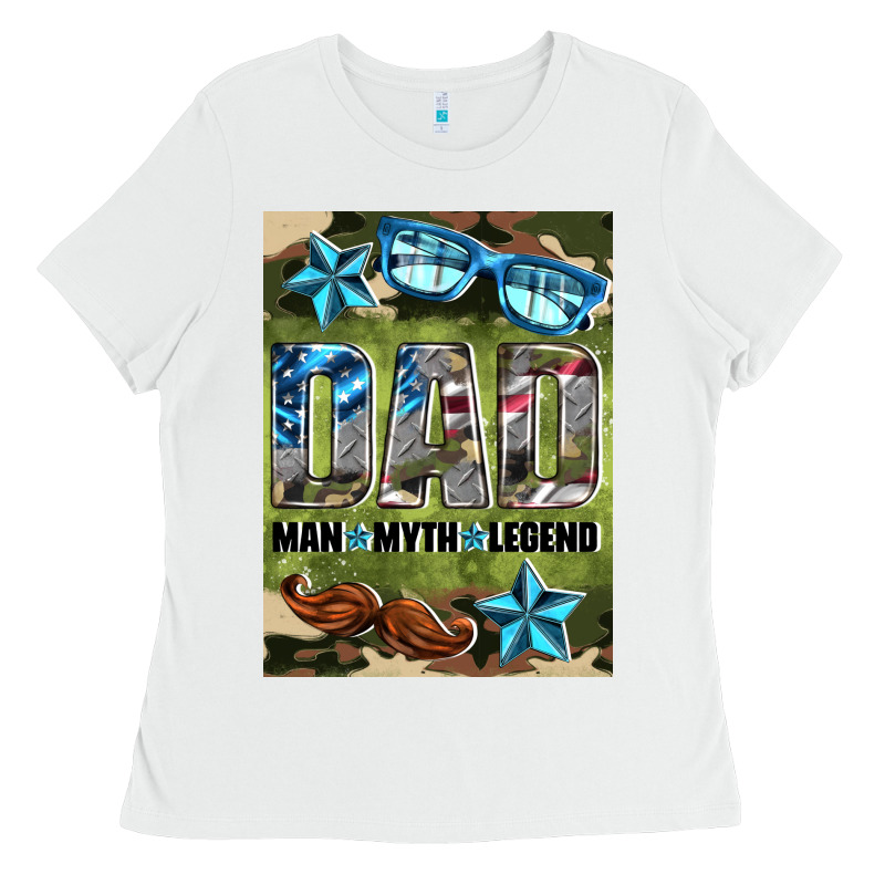 Dad Man Myth Legend Air Freshener Ladies Tee by HRA Design Shop | Teevron