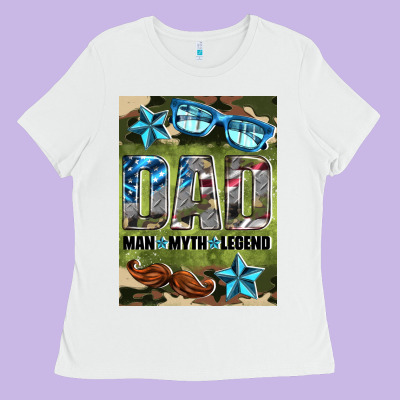Dad Man Myth Legend Air Freshener Ladies Tee Designed By Hra Design Shop