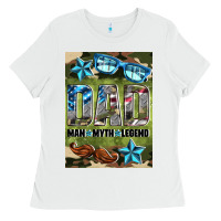 White dad man myth legend air freshener Ladies Tee - HRA Design Shop