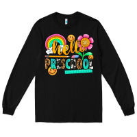 Black hello preschool Long Sleeve Tee - NancyCooperArtShop