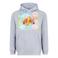 Heather Grey don't worry be happy Heavyweight Hoodie - TumblerDesignByShophia