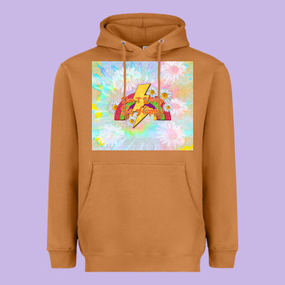 Don't Worry Be Happy Heavyweight Hoodie Designed By Tumblerdesignbyshophia