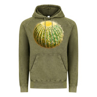 Vintage Olive golden barrel cactus Vintage Hoodie - LillyAllenDesigns