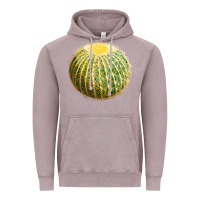 Vintage Zinc golden barrel cactus Vintage Hoodie - LillyAllenDesigns