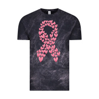 Cloud Black breast cancer ribbon Vintage Tee - MaliasSmallBusiness