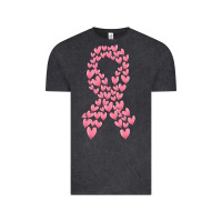 Vintage Black breast cancer ribbon Vintage Tee - MaliasSmallBusiness