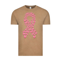 Vintage Coffee breast cancer ribbon Vintage Tee - MaliasSmallBusiness