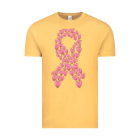 Vintage Mustard breast cancer ribbon Vintage Tee - MaliasSmallBusiness