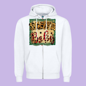 Santa Baby Zipper Hoodie Designed By Bettercallsaul