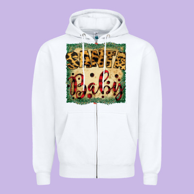 Santa Baby Zipper Hoodie Designed By Bettercallsaul
