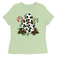 Matcha Lightning Soccer Christmas Tree Ladies Tee - RanaPortraitStore