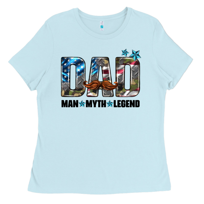 Dad Man Myth Legend Ladies Tee by HRA Design Shop | Teevron