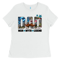 White dad man myth legend Ladies Tee - HRA Design Shop