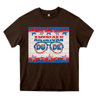 Chocolate Brown American dude Heavy Core Tee - HRA Design Shop