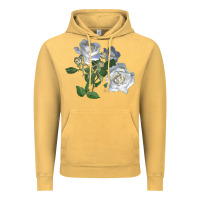 Vintage Mustard white dawn rose Vintage Hoodie - LillyAllenDesigns