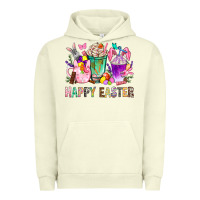 Pigment Pistachio Happy Easter Coffee Cups With Bunny Urban Hoodie - BundleAndBundleShop