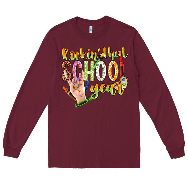 Rockin That School Year Long Sleeve Tee by NancyCooperArtShop | Teevron