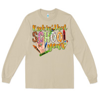 Mushroom rockin that school year Long Sleeve Tee - NancyCooperArtShop