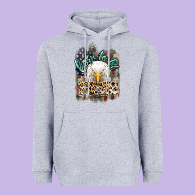 Born To Be Free 4th Of July Heavyweight Hoodie Designed By Howdyjamesfarm