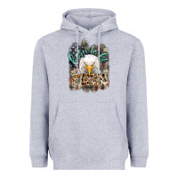 Heather Grey Born to be free 4th of july Heavyweight Hoodie - HowdyJamesFarm
