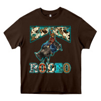 Chocolate Brown western rodeo bullfighter Heavy Core Tee - BarkalooDesign