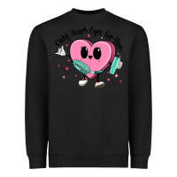 Black only heart eyes for you Heavyweight Sweatshirt - MaliasSmallBusiness