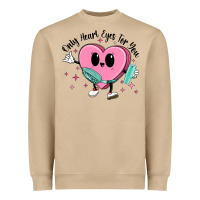 Mushroom only heart eyes for you Heavyweight Sweatshirt - MaliasSmallBusiness