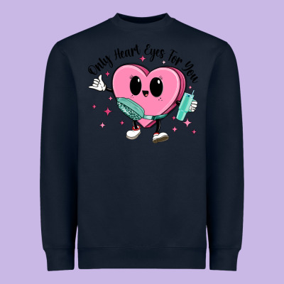 Only Heart Eyes For You Heavyweight Sweatshirt Designed By Maliassmallbusiness